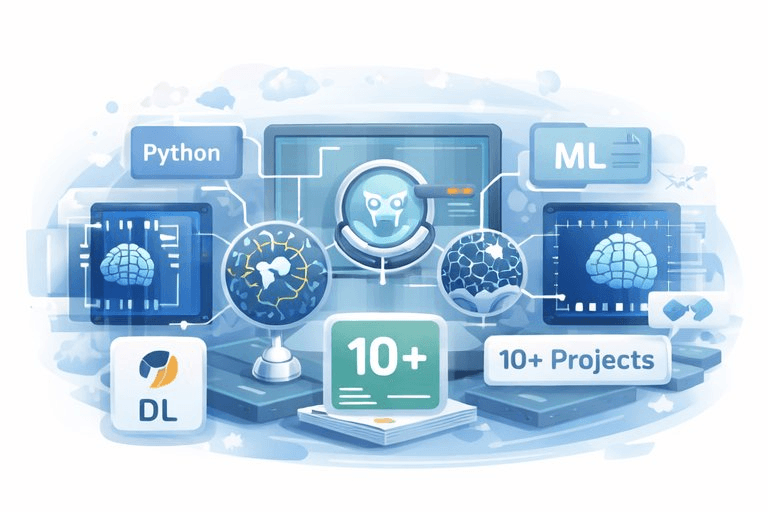 AI learning roadmap for beginners including Python machine learning and deep learning